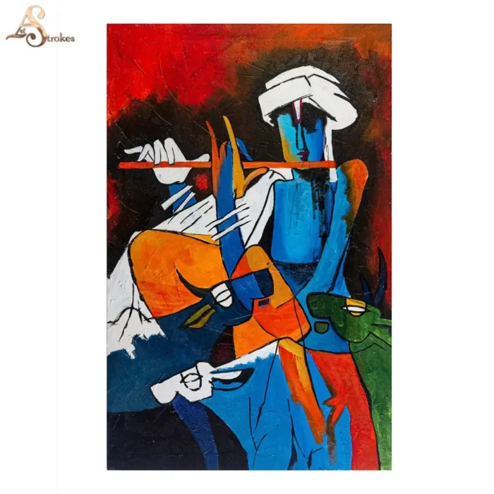 Flute Player Canvas Wall Painting