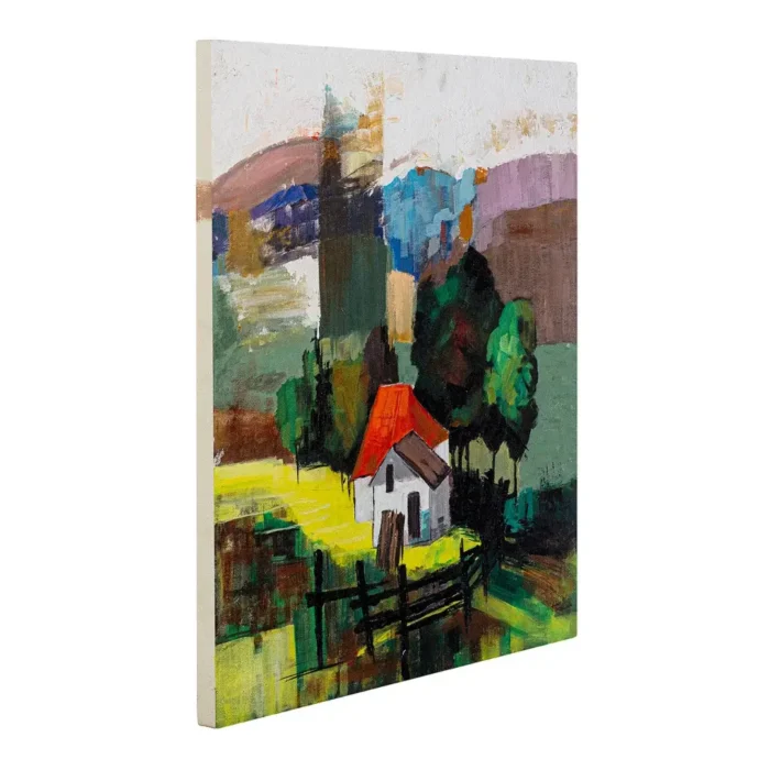 Modern Farmhouse Canvas Painting Wall Art Framed 2 x 2 Feet - Image 5