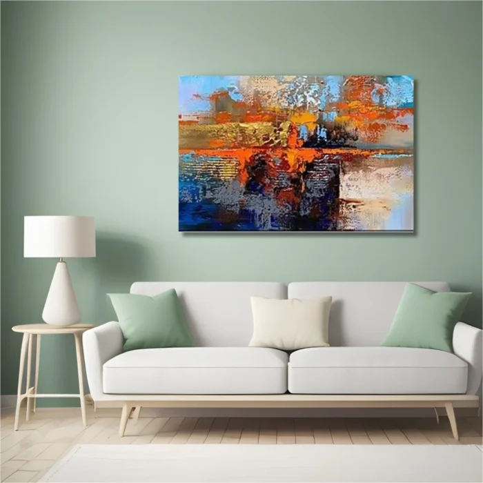 Scenery Shadow on Sea Canvas Painting 3 x 2 Feet - Image 2