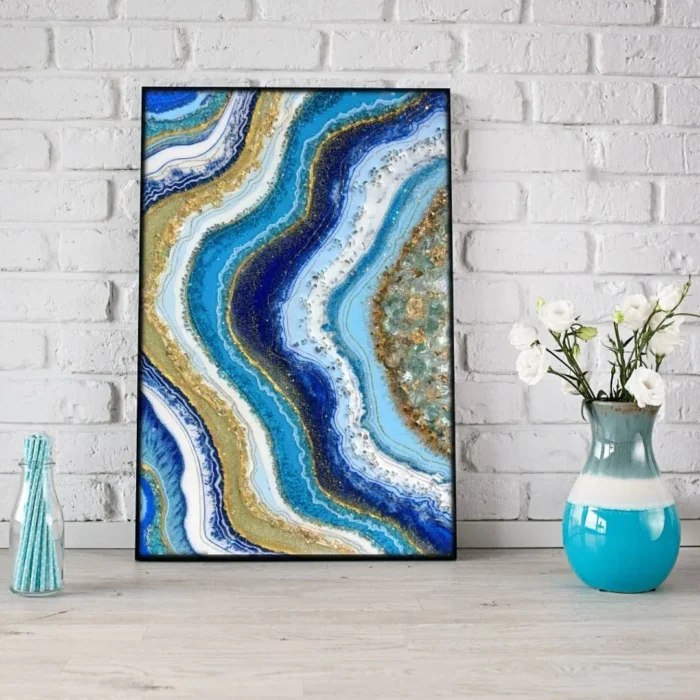 Buy Large Geode Resin Wall Art