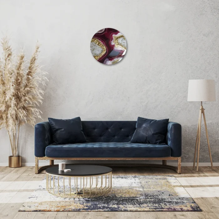 geode resin wall art