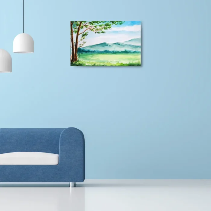 Springtime Symphony: Beautiful Scenery Painting Watercolor - Image 2